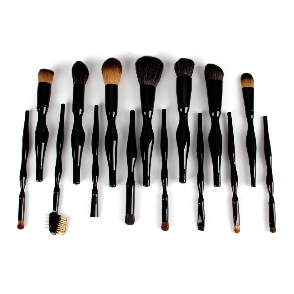 New 15pcs Professional Makeup Brushes Set Tools Make-up Toiletry Kit Make Up Brush Set Case Cosmetic Foundation Brush (20)
