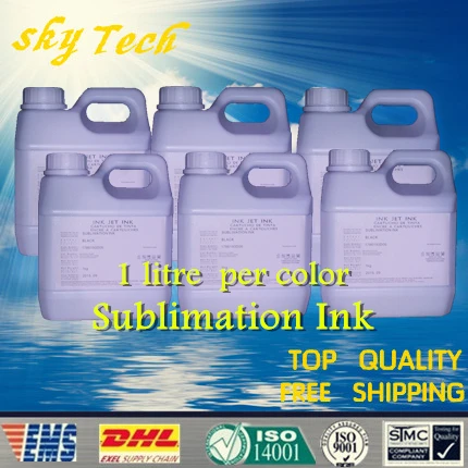 

1L*6 Quality Sublimation ink suit for Epson 6 color printer ,UV resistant Sublimat for T-shirt ,phone shell, Mugs ,ceramic tiles