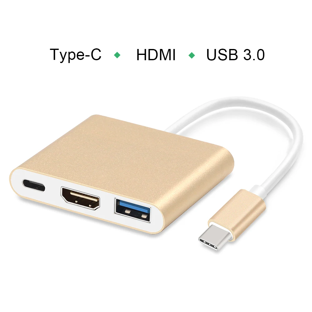 GOOJODOQ USB C type C концентратор USB 3,1-HDMI 4K адаптер конвертер кабель для Macbook Pro Macbook 2K 4K USB-C HDMI концентратор