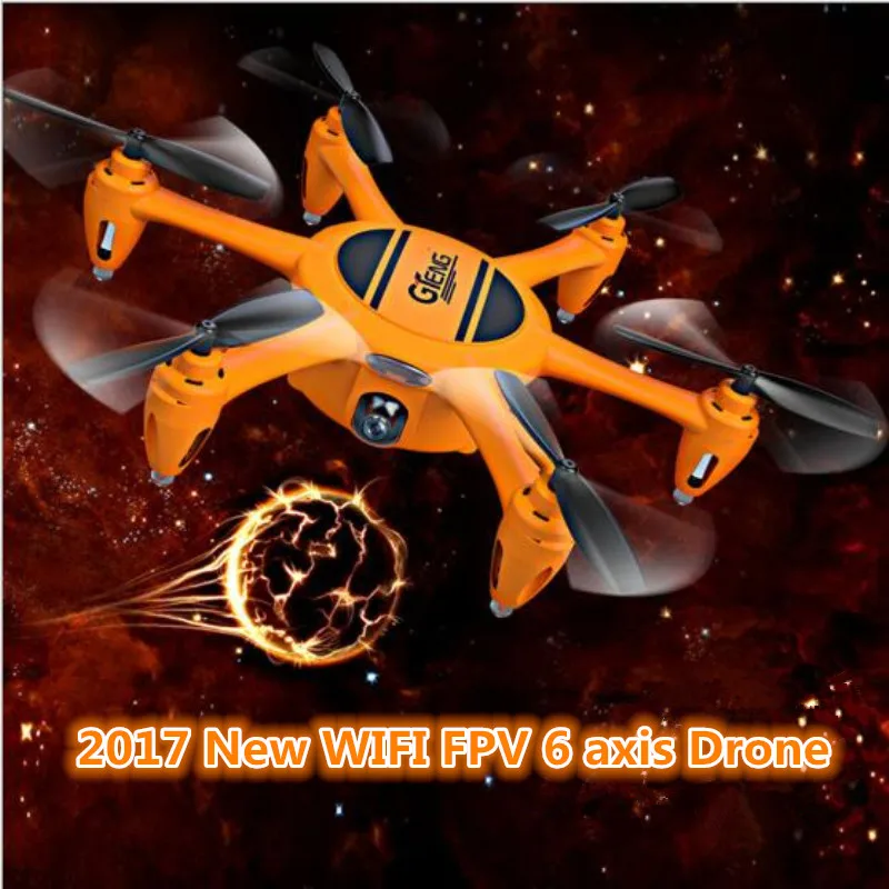 

Hot Electric RC drone T907-W 2.4G 6axis attitude hold LED light mini selfile WIFI FPV remote control helicopter with 480 camera