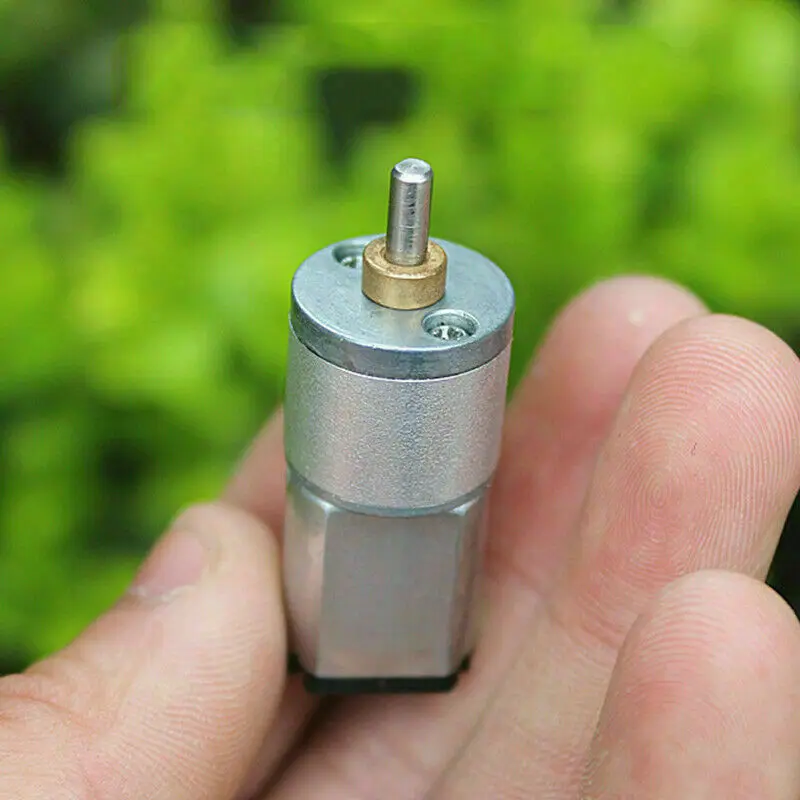 

DC 3V-6V 5V 370RPM Small Mini 030 Full Metal Gear Reducer Motor Micro 16mm Speed Reduction Gearbox Motor 3mm Dia DIY Robot Car