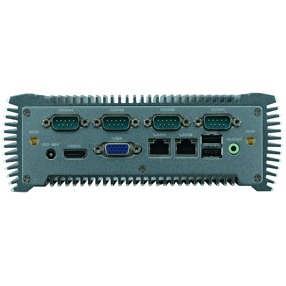 Fanless Embedded Industrial Computer with 6 COM 2 LAN 82583V Partaker Q10 (6)