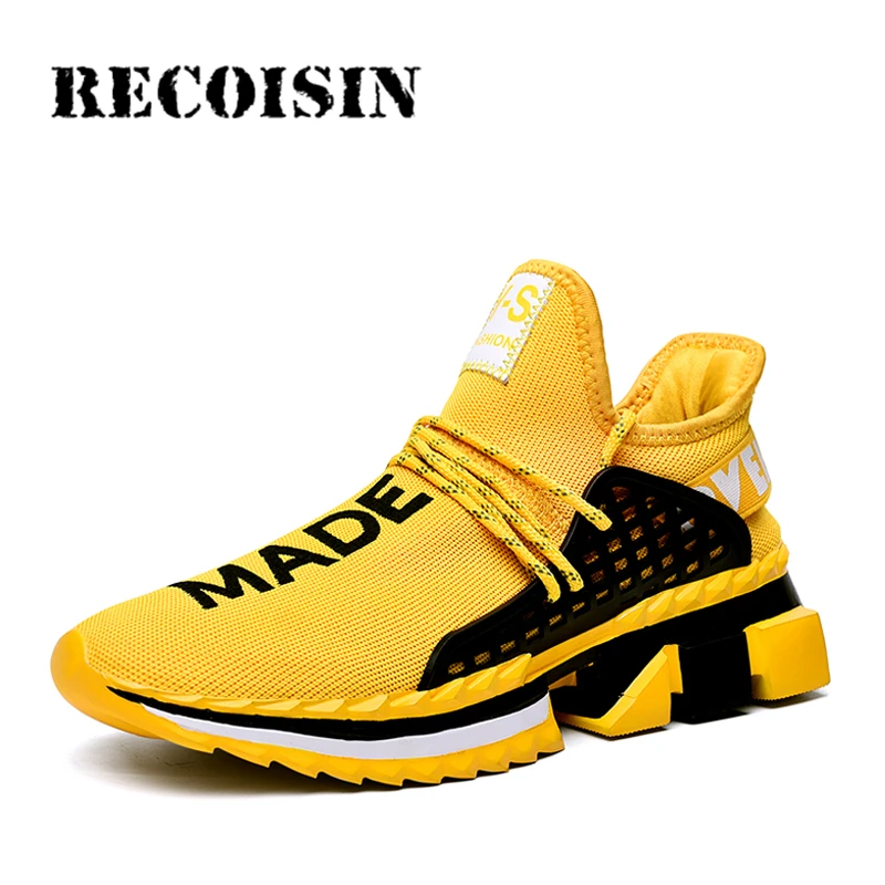

RECOISIN 2019 Brand Sneakers Men Shoes Spring Casual Shoes Man Breathable Running Shoes Male human race Shoes chaussure homme