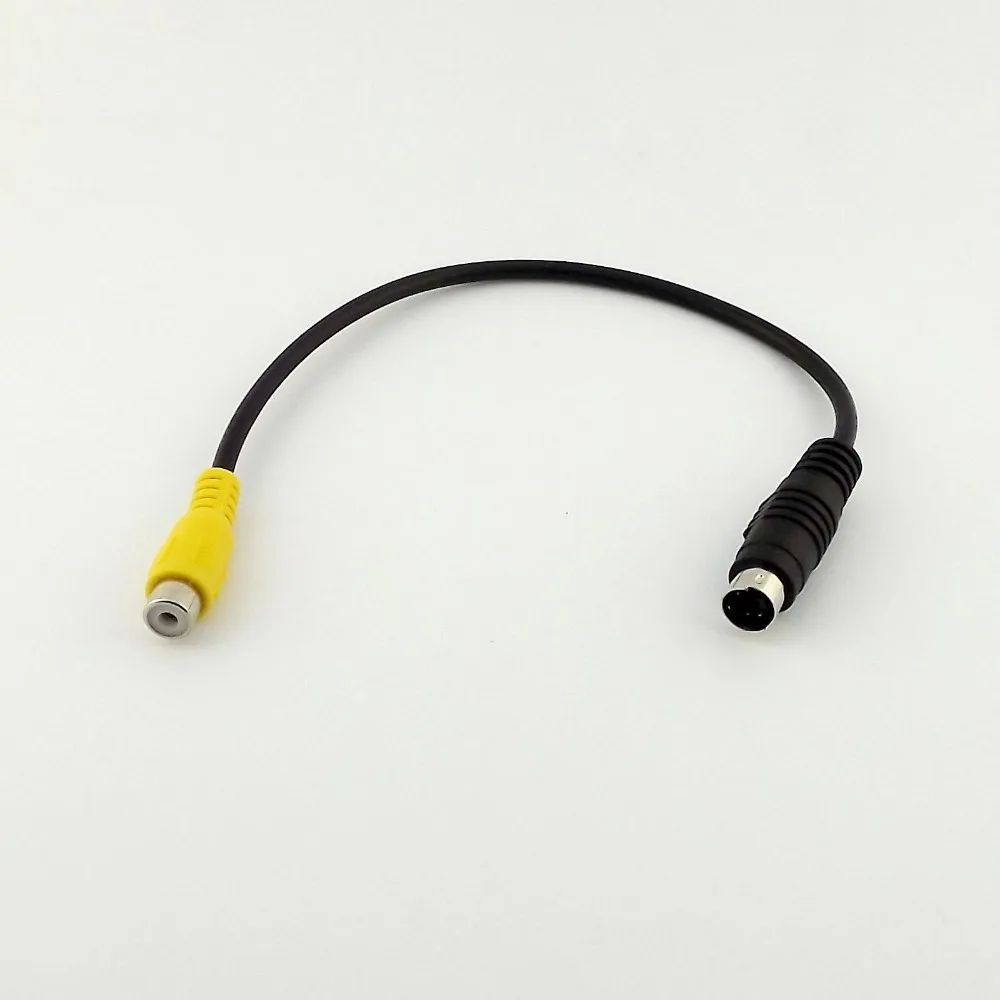 10 шт. мини DIN 4 Pin S Video папа к AV ТВ RCA Женский M/F Аудио Видео адаптер кабель 28 см|tv