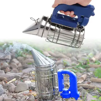 

Electric Beekeeping Smoker Stainless Steel Manual Bee Farm Beekeeper Tool Equipment Smoke Garden Mites Treatment Supplies USB