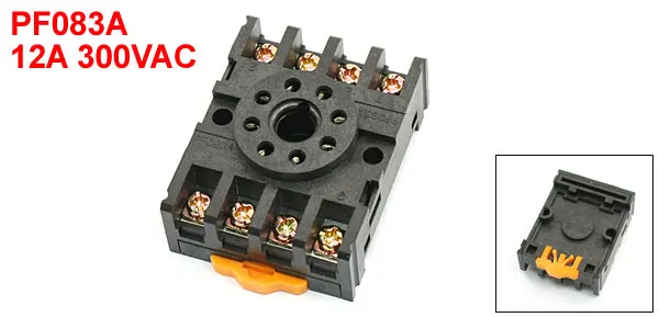 PF083A 12A 300VAC 8Pins PCB Relay Base for HHC70B1 JTX-2C JQX-10F