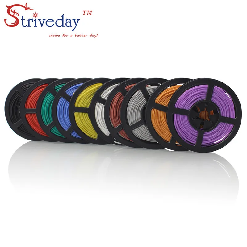 

Striveday 10 Meter 16AWG Flexible Silicone Wire Cable wires RC Cable Copper Standed Wire soft Electrical Wires cable DIY