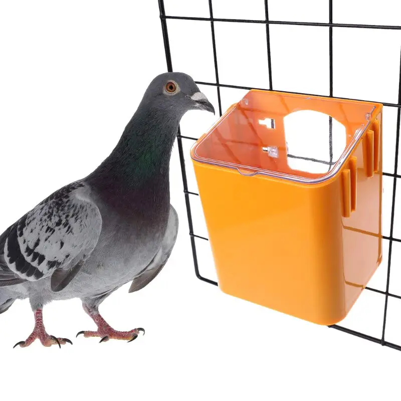Pigeon Feeder Water Feeding Plastic Food Dispenser Pet Birds Parrot Container Supplies Dustptoof | Дом и сад