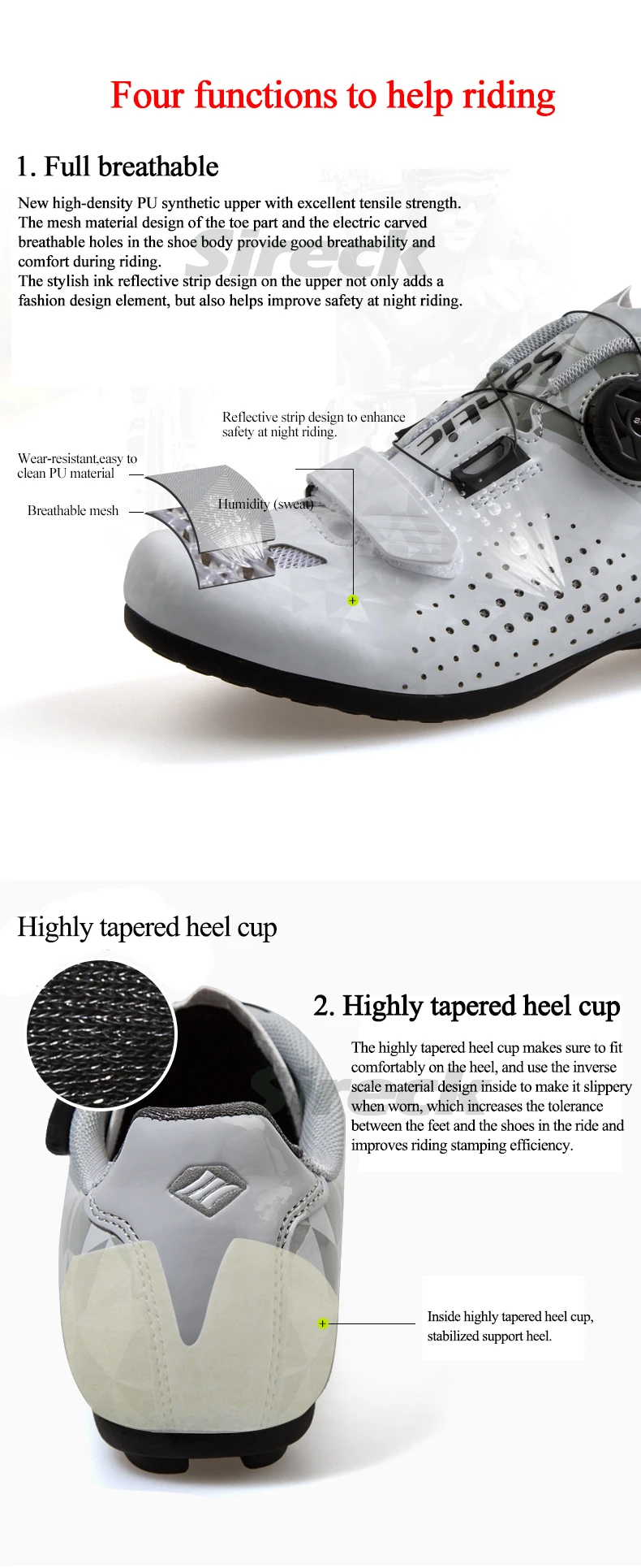 Santic Cycling Shoes Men Women MTB Mountain Road Bike Shoes Rubber Anti-slip Unlocked Bicycle Shoes Zapatillas Ciclismo