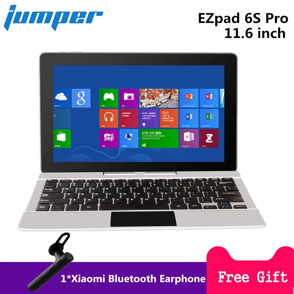 Jumper EZpad 6S Pro Laptop 11.6 inch Apollo Lake N3450 Quad Core 1.10 2