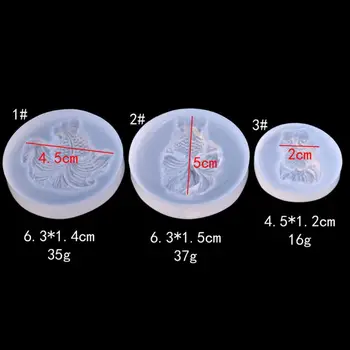 

3Pcs Goldfish Pendant Mold Resin Casting Mold Jewelry Making Jewelry Tools