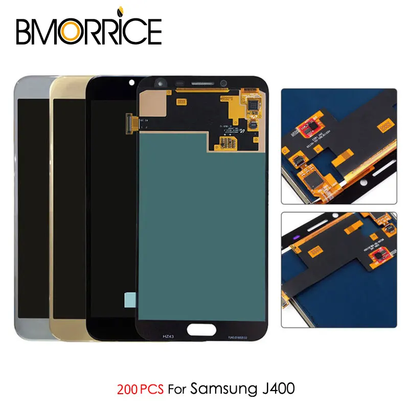 

200 PCS Adjustable For Samsung Galaxy J4 J400 SM- J400F J400G DS LCD Display Monitor Touch Screen Digitizer Sensor Assembly