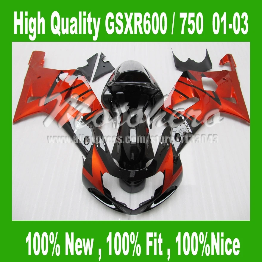 Fairings for SUZUKI GSXR600 750 01 02 03 GSXR600 GSXR750 K1 01 02 03