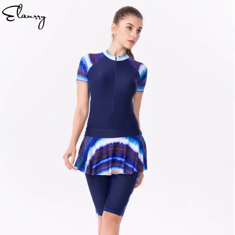 Maiô com manga e saia Clearance