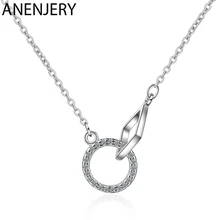 Женское Ожерелье с кулоном ANENJERY ожерелье из стерлингового