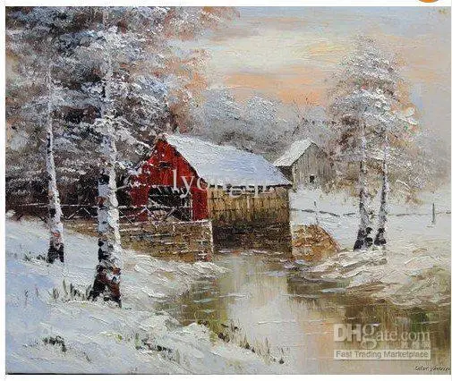Achetez en Gros village peintures à l'huile en Ligne à des