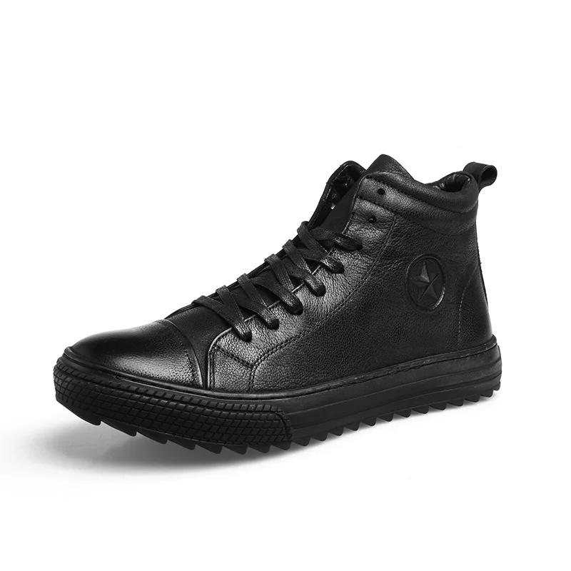 

autumn winter Genuine Leather Riding boots mens all-match cowhide desert boots men steel toe shoes chelsea boots British retro