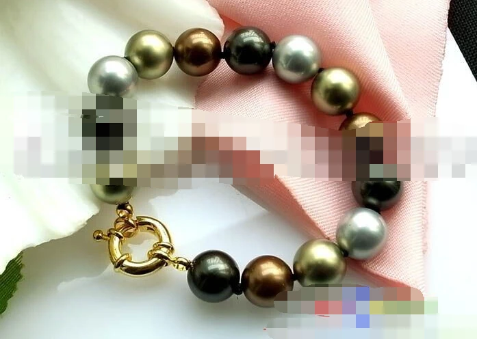 

0839 MULTICOLOR SOUTHSEA SHELL PEARL BRACELET BANGLE Natural >>free shipping -Bride jewelry free shipping