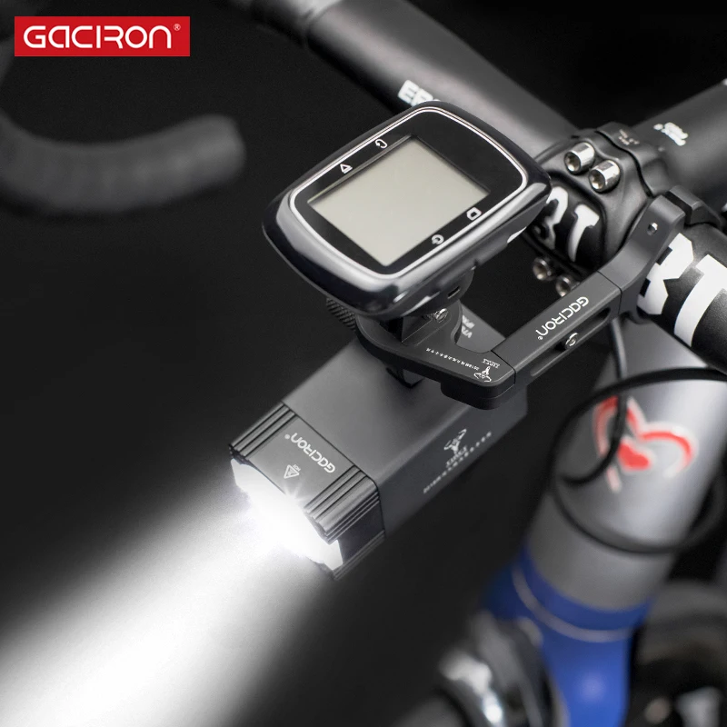 

Gaciron 500 800 Lumen Intelligent Headlight Bicycle Front Light Bike Computer GoPro Mount Holder Remote line switch Flashlight