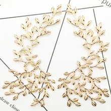 Ювелирные изделия компоненты золотой лист Шарм для Diy ювелирных изделий поставки невесты головные уборы Свадебные украшения ручной работы материалы