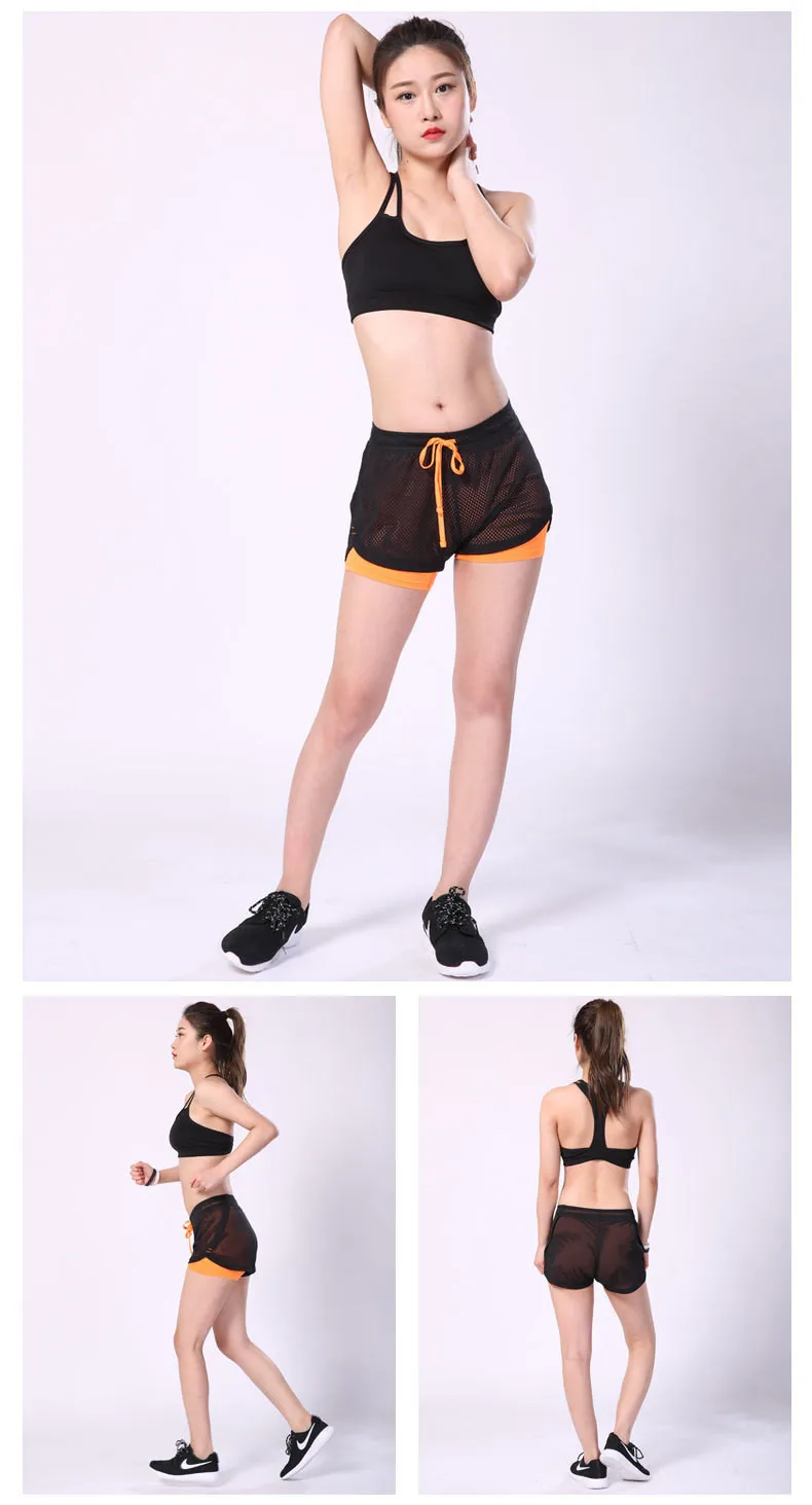 Новое поступление, женские шорты для спортзала с высокой талией, летние женские спортивные шорты для фитнеса, быстросохнущие шорты c0404