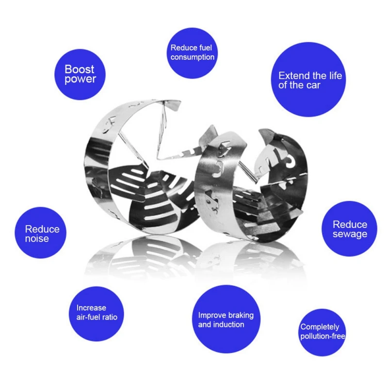 

Car Turbocharger Adapter Air Intake Gas Fuel Saver Modified Accelerator General Purpose Portable Turbocharger OX