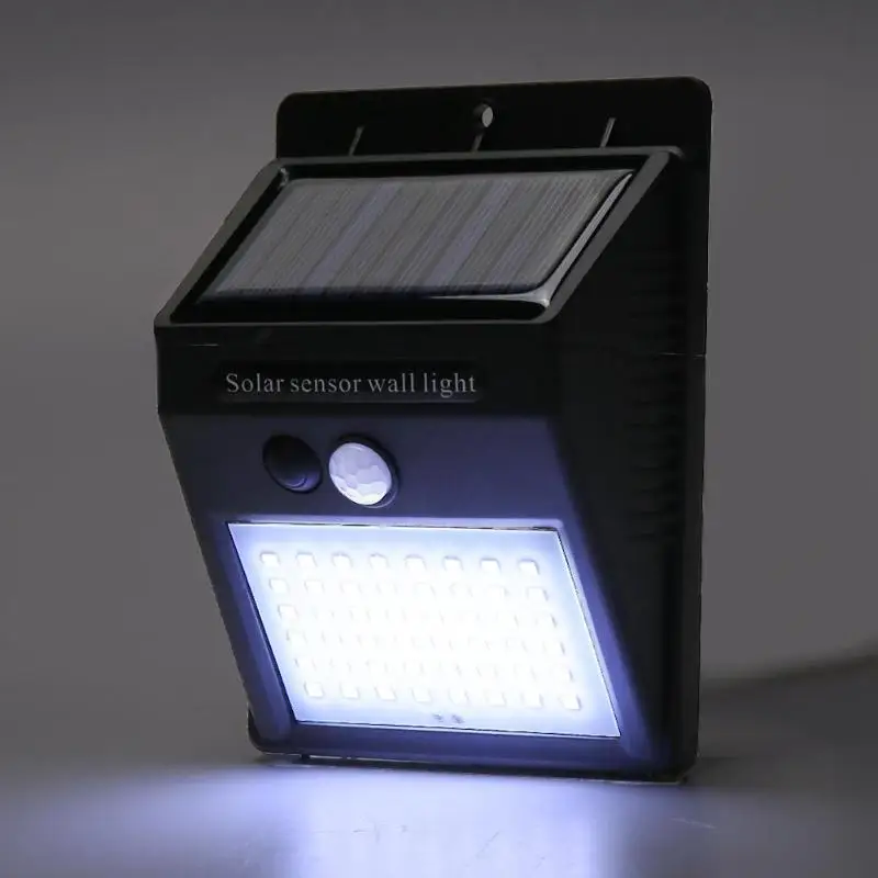 

20/30/35/40/48/55 LED Solar Light 3 Modes PIR Motion Sensor Wall Light Lamp Outdoor Waterproof Saving Street Garden Light
