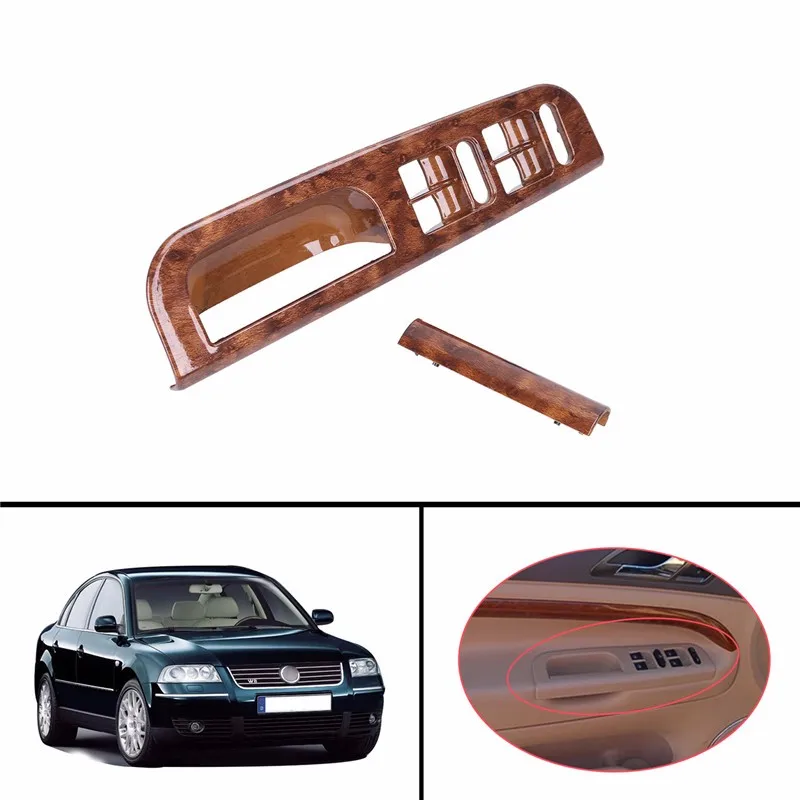 Inside Door Window Switch Bezel Handle Handrails Shake Decorative Cover For VW Jetta Golf GTI MK4 Passat Bora B5 (1)