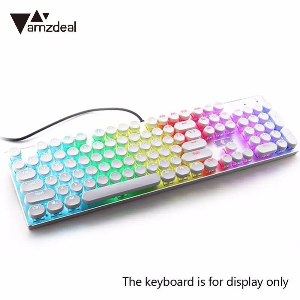 AMZDEAL игровая механическая клавиатура колпачки для ключей ABS ретро круглые