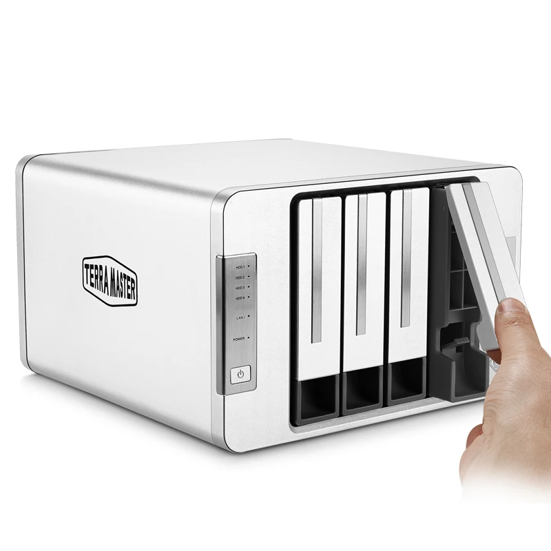 3 5 дюймовый/2 дюйма 2G 4Bay HDD NAS для домашнего/офисного облачного хранения ЦП 2 4 ГГц 100