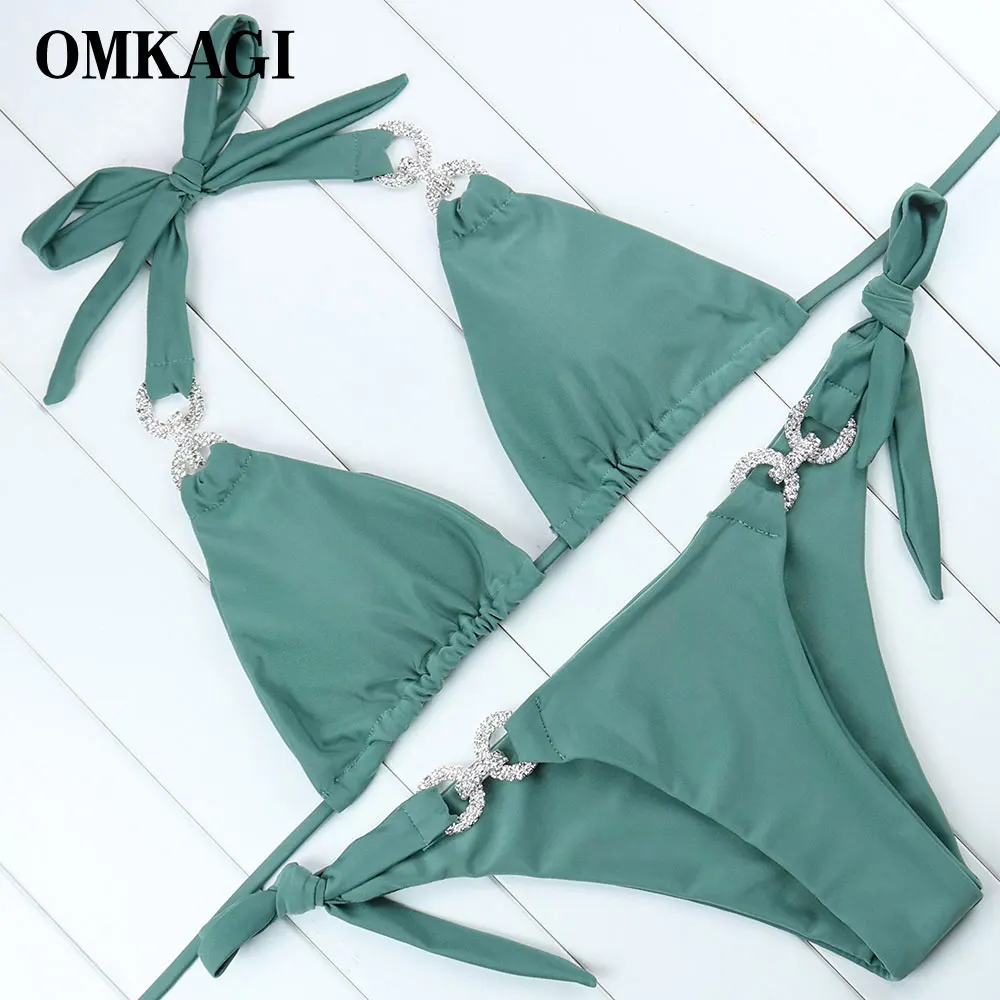 OMKAGI Brand Swimming Bikini 2018 Swimsuit Women Swimwear Biquinis Sexy Push Up Bikinis Set Bathing Suit Maillot De Bain Femme