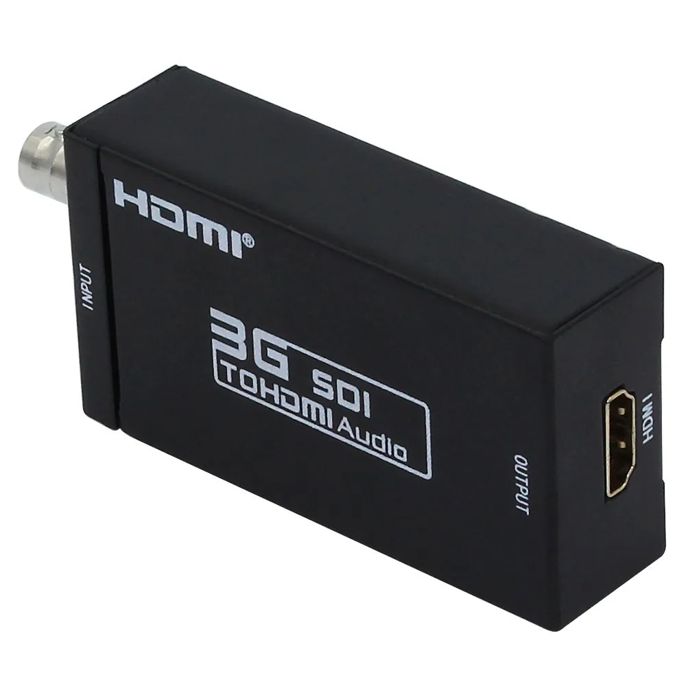 Розничная мини HD 3g SDI в HDMI конвертер адаптер Поддержка HD-SDI/3G-SDI сигналы, показывающие на HDMI дисплей