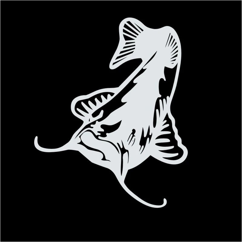 DCTAL car Fishing Sticker car styling programa Catfish Hunter Pesca divertido Cuerpo Adhesivos Accesorios fishing decal F2-19