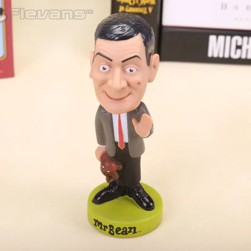 

Mr. Bean Rowan Atkinson Wacky Wobbler Bobble Head PVC Action Figure Collection Toy Doll 7" 18cm with Retail Box