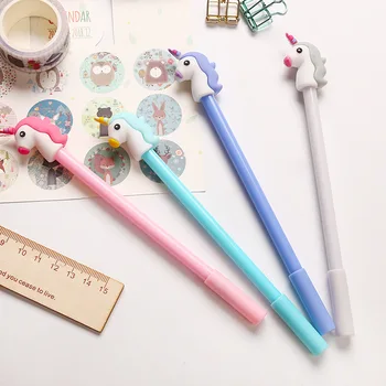 

60 Pcs / Set gel pen unicorn lapices Kawai stationary Creativity papelaria caneta school supplies boligrafo canetas pens
