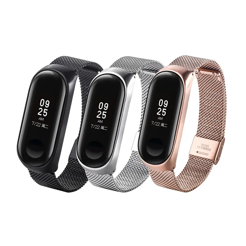 

Mi band 3 Wrist Strap Metal for Xiaomi Mi Band 3 Screwless Stainless Steel Bracelet Miband 3 Wristbands Miband3 Strap