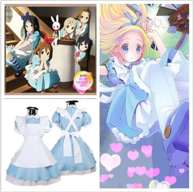 

New Alice In Wonderland Party Cosplay Costume Anime Sissy Maid Uniform Sweet Lolita Dress Adult Halloween Costumes For Women