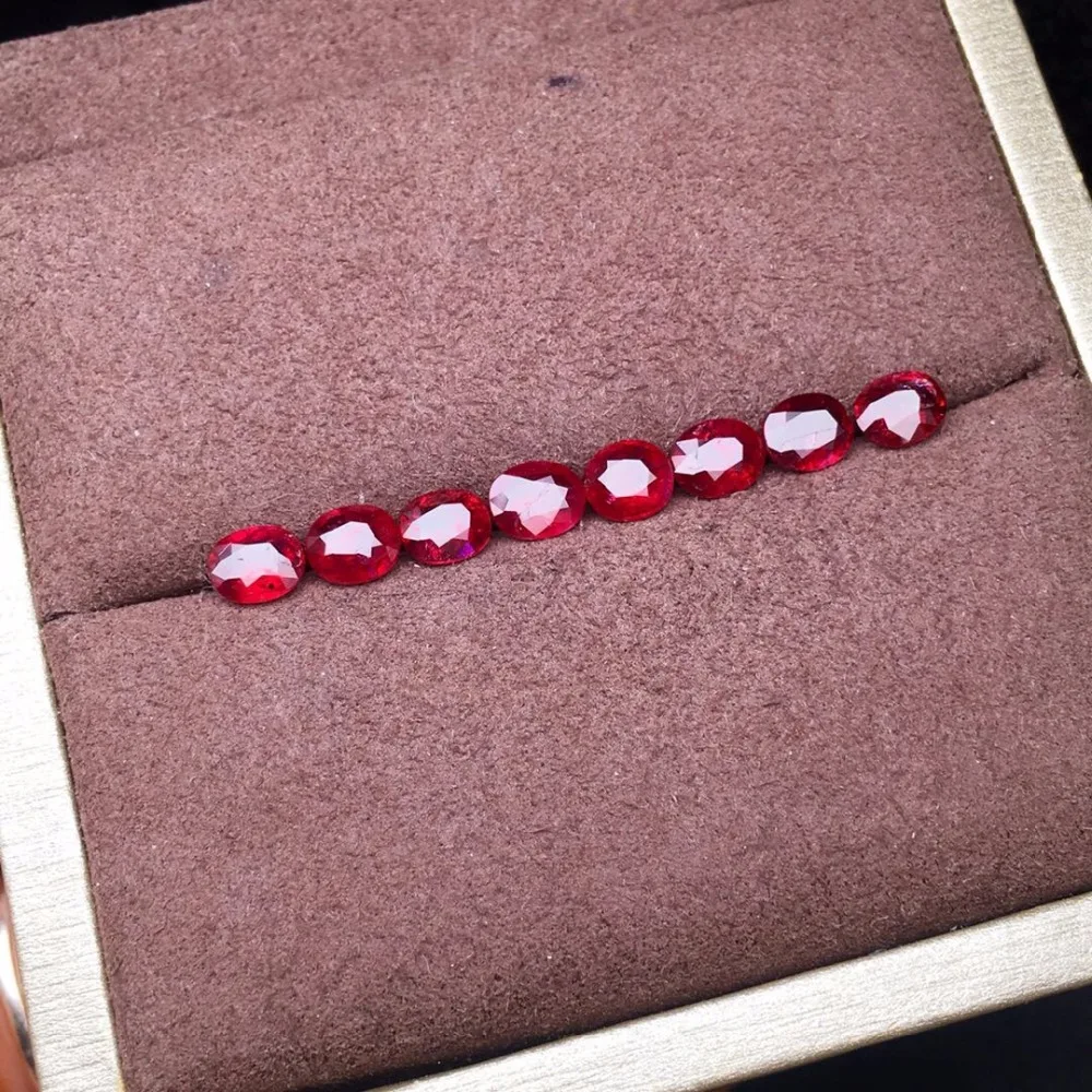 

CQT Certificated 3.53ct Unheat oval Cut Natural red Ruby Pigeon Blood Red Loose Gemstones Rubi Loose Stones