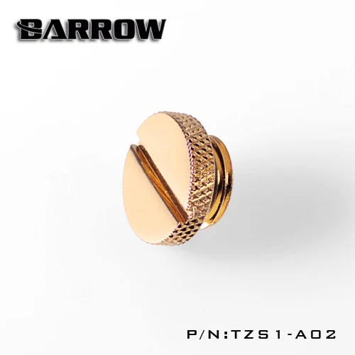 

Barrow TZS1-A02 G1 / 4 White Black Silver Gold Acrylic water cooling connector, coins can be used to twist the connector