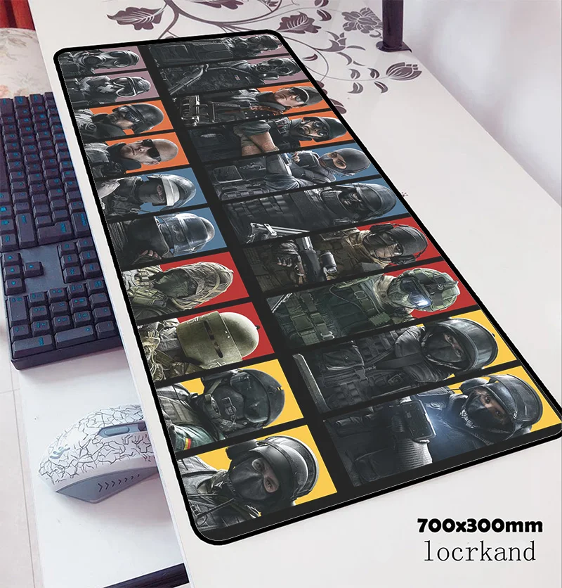  rainbow six siege mouse pad 70x30cm gaming mousepad anime HD print office notbook desk mat large pa