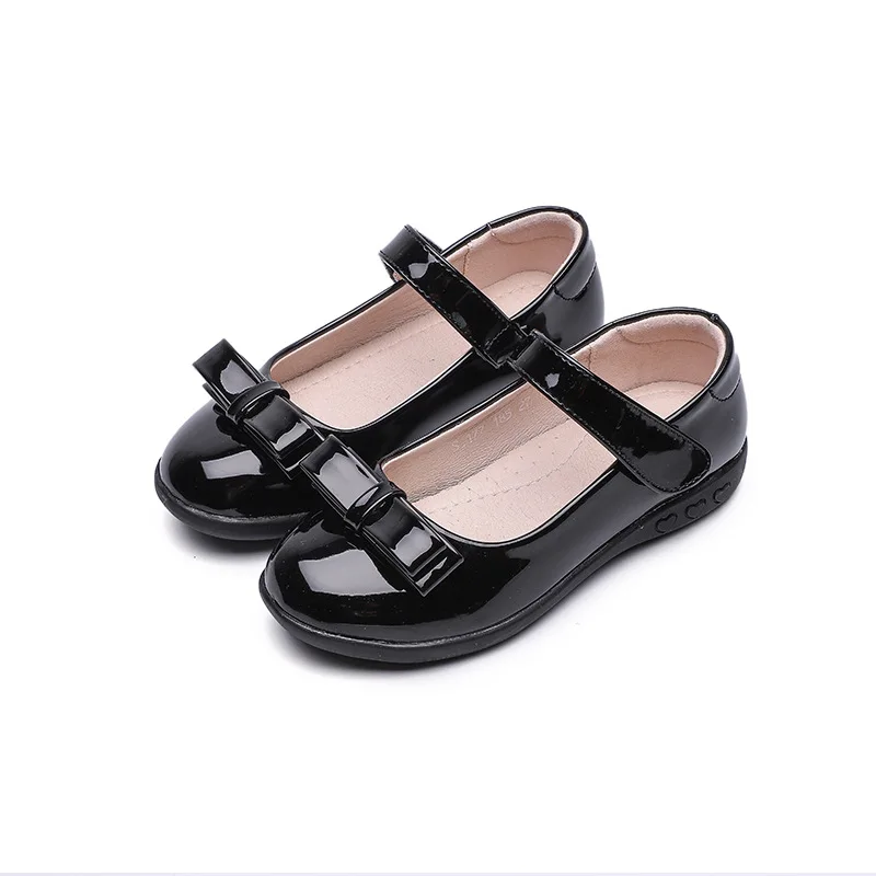 girls black school shoes