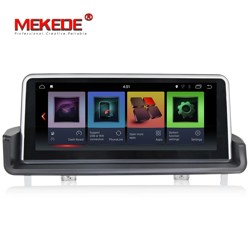 Discount HD 6 core ID7 Android 9.0 Car GPS Navigation radio dvd player for bmw E90,E91,E92,E93,3 series ,Canbus,bluetooth,steering wheel 1