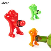 OLOEY 1 шт. новейшая креативная винная пробка Happy Man Guy, забавные инструменты ABS, заглушка для бутылок, кухонные подарки на Рождество и Хэллоуин