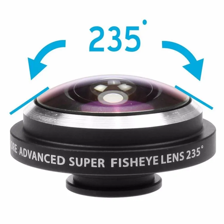 Высококачественные линзы камеры супер 235 градусов Отделяемая линза рыбий глаз для iPhone 6 6S 7 Plus 4 4S 5 5S SE чехлы для телефонов