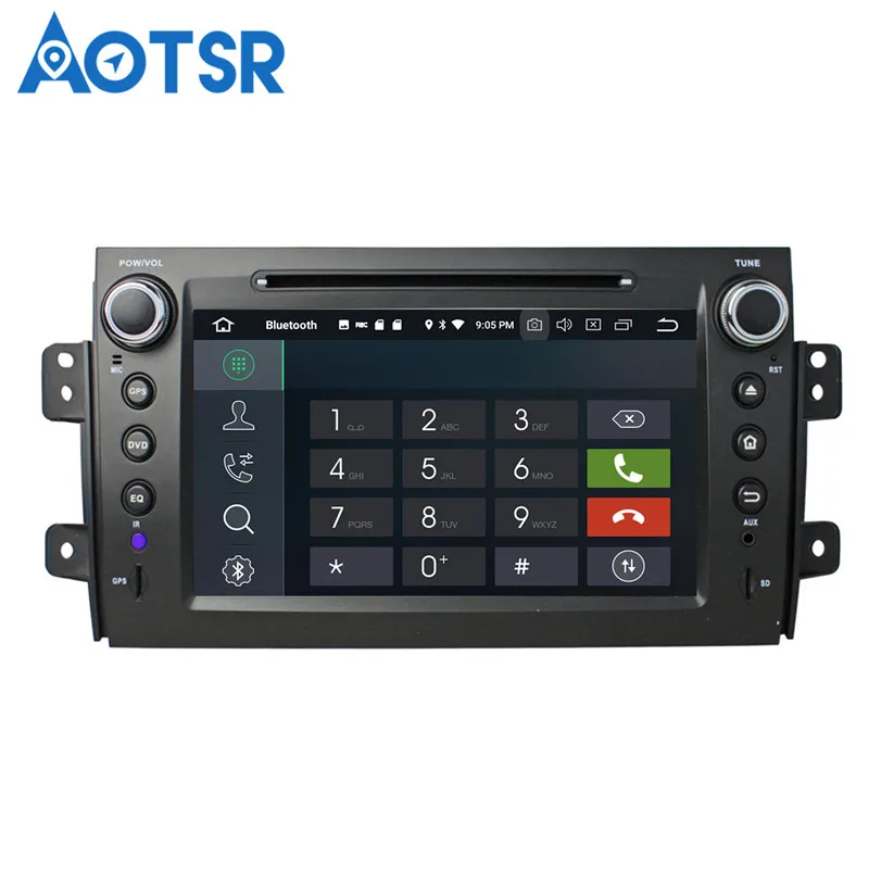 Best Aotsr Android 8.0 7.1 GPS navigation Car NO DVD Player For Suzuki SX4 06-12 multimedia radio recorder 2 DIN 4GB+32GB 2GB+16GB 3