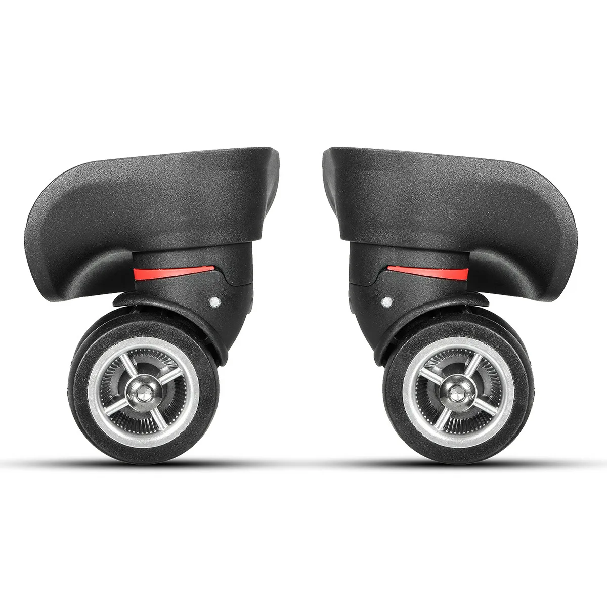 

2Pcs Trolley Case Accessories Casters luggage Trunk Wheel Accessories Spinner Replacement Wheel Black Rubber Large