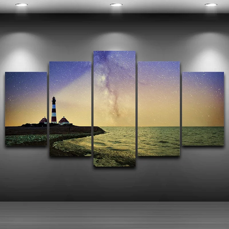 Маяк в рамке настенные картины Спрей картина маслом украшения HD с домашний декор