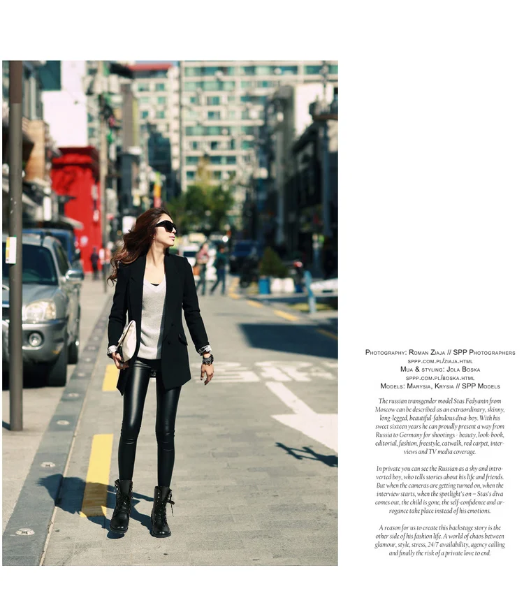 round toe ankle boots Leather Women 