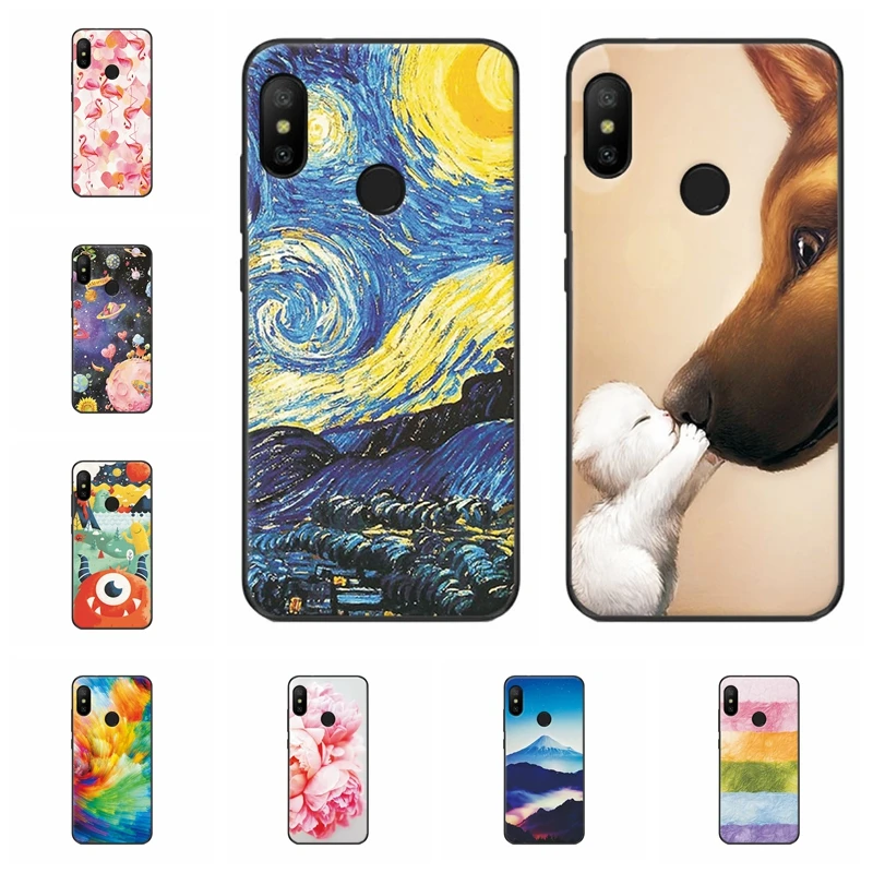 

Soft Fundas For Xiaomi Mi A2 Lite Back Cover Scenery Phone Case For Xiaomi A 2 Lite Capa Soft TPU Silicone Cover Cases 5.8" Inch
