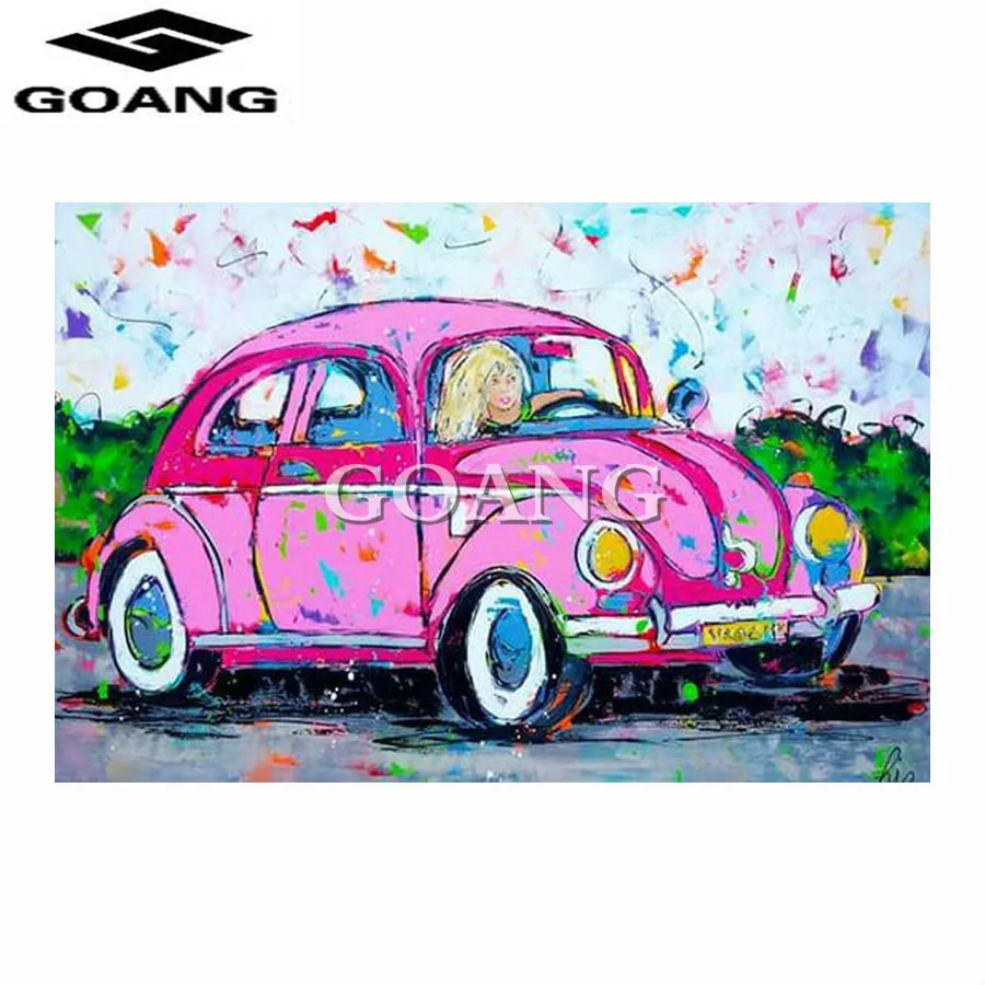 

GOANG Fashion NEW 30*40CM Diamond mosaic 5D Diy Diamond Embroidery Cross Stitch Kits Square Diamond Painting Cartoon car